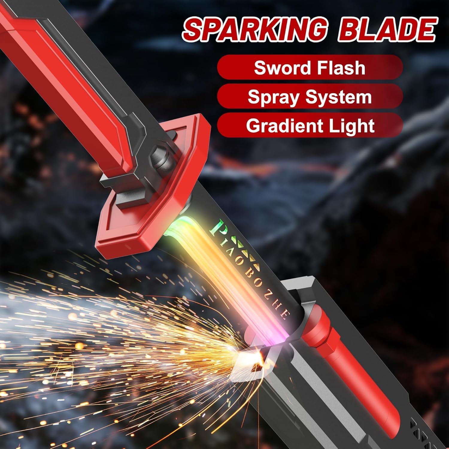 LED Sword with Smoke & Spark Effects